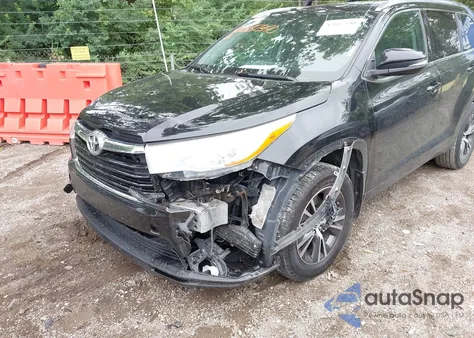 2016 Toyota Highlander Xle V6 from USA, damaged, VIN 5TDJKRFH3GS505845
